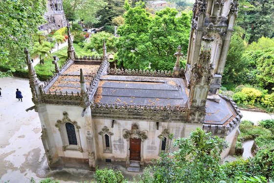 Placeholder photograph — the terraced gardens of Quinta da Regaleira in Sintra