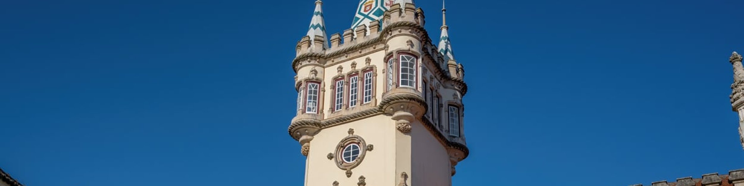 The tower of Sintra town hall against a clear sky